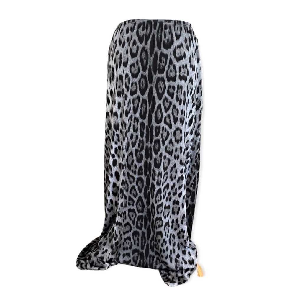 Womens Coco Bianco Animal Print Maxi Skirt - Sz M (Runs Big)